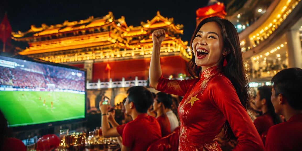 Người dùng tại Huế thư giãn trong quán cà phê và theo dõi kèo cược thể thao trên điện thoại